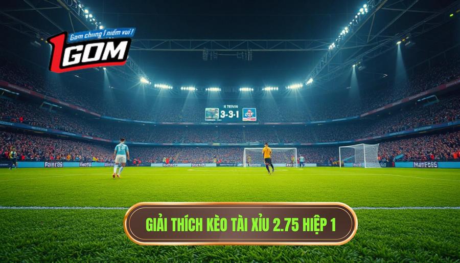 1. Giải thích kèo tài xỉu 2.75 hiệp 1