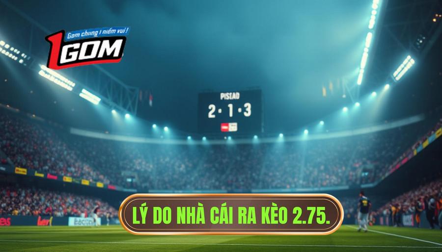 2. Lý do nhà cái ra kèo 2.75.